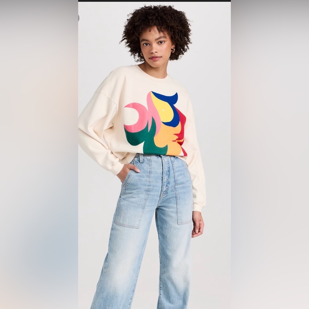 MOTHER Drop Square Jumble sweatshirt Size Large